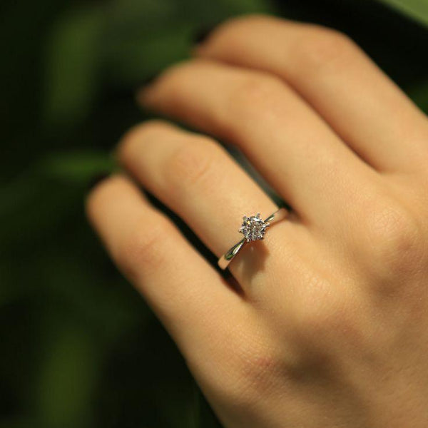 Solid 925 Chandi 2.4 grams 18K Ring